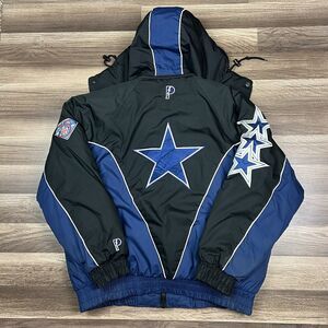 VTG Dallas Cowboys Pro Player Puffer Jacket NFL 75th Anniversary Size XL